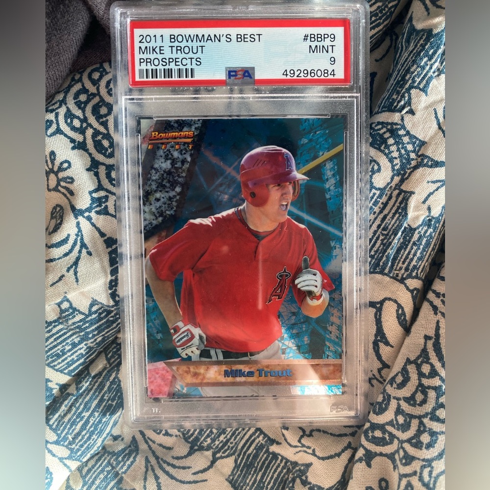 Mike Trout Bowmen’s Best Rookie Mint 9